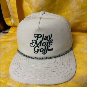 White 'Play More Golf' Cap